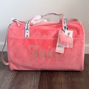 NWT Juicy Couture Pink Lemonade Big Spender Weekender Bag